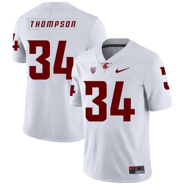 Washington State Cougars 34 Jalen Thompson White College Football Jersey Dzhi,We sell and wholesale Washington State Cougars 34 Jalen Thompson White College Football Jersey Dzhi on line form chian!